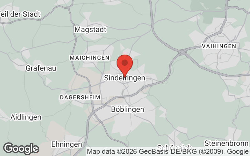 Karte von Sindelfingen