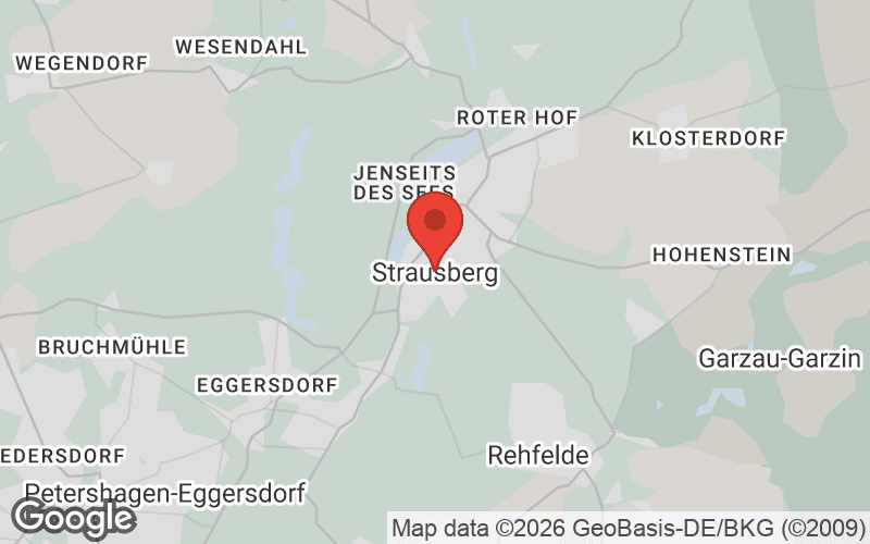 Karte von Strausberg