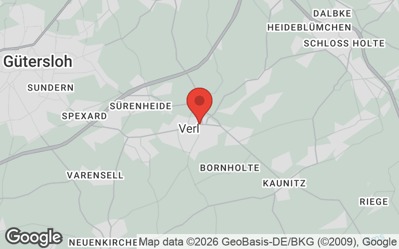 Karte von Verl