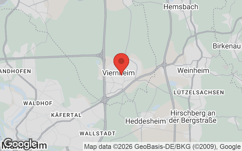 Karte von Viernheim