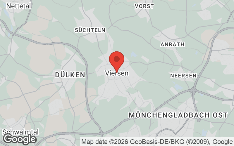 Karte von Viersen