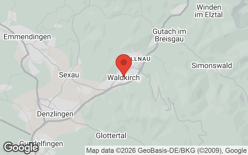 Karte von Waldkirch