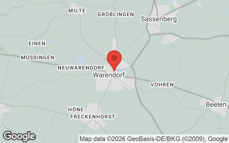 Karte von Warendorf