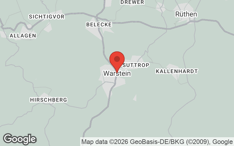 Karte von Warstein