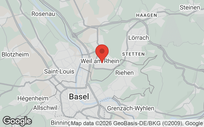 Karte von Weil am Rhein