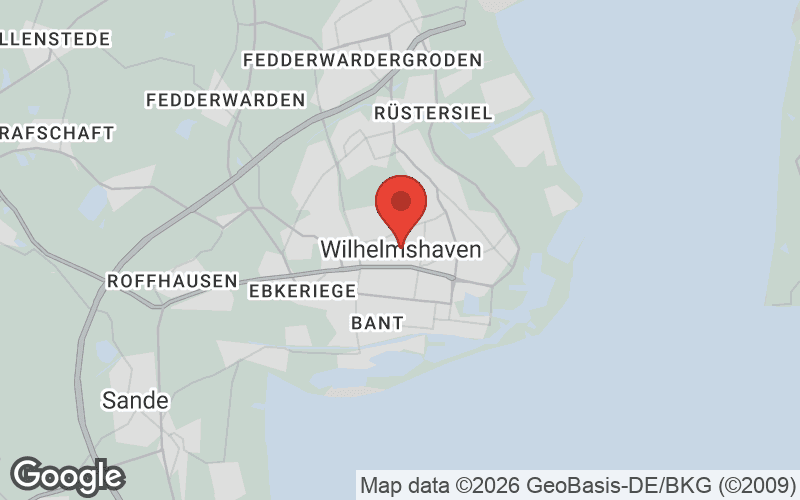 Karte von Wilhelmshaven