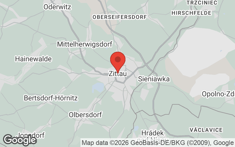 Karte von Zittau